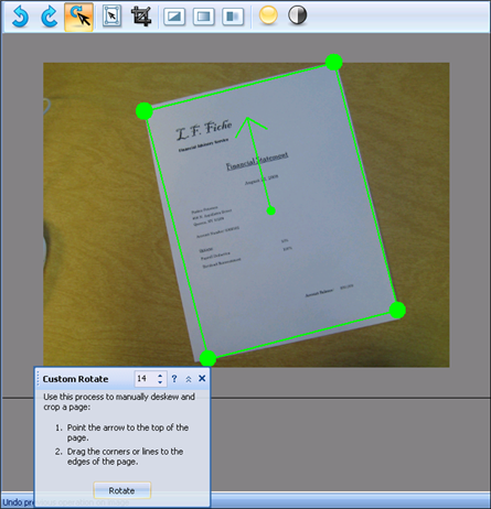 Custom Rotate example